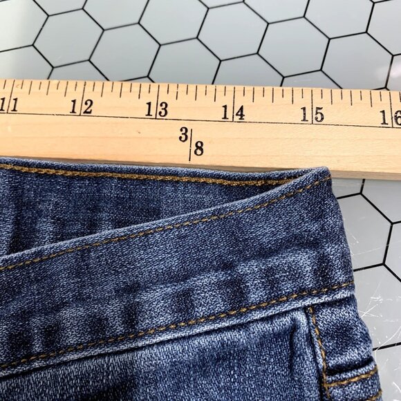 Disney Parks WDW Jeans Womens 6 Mickey Mouse Embroidered Pockets Straight Leg - Picture 5 of 15